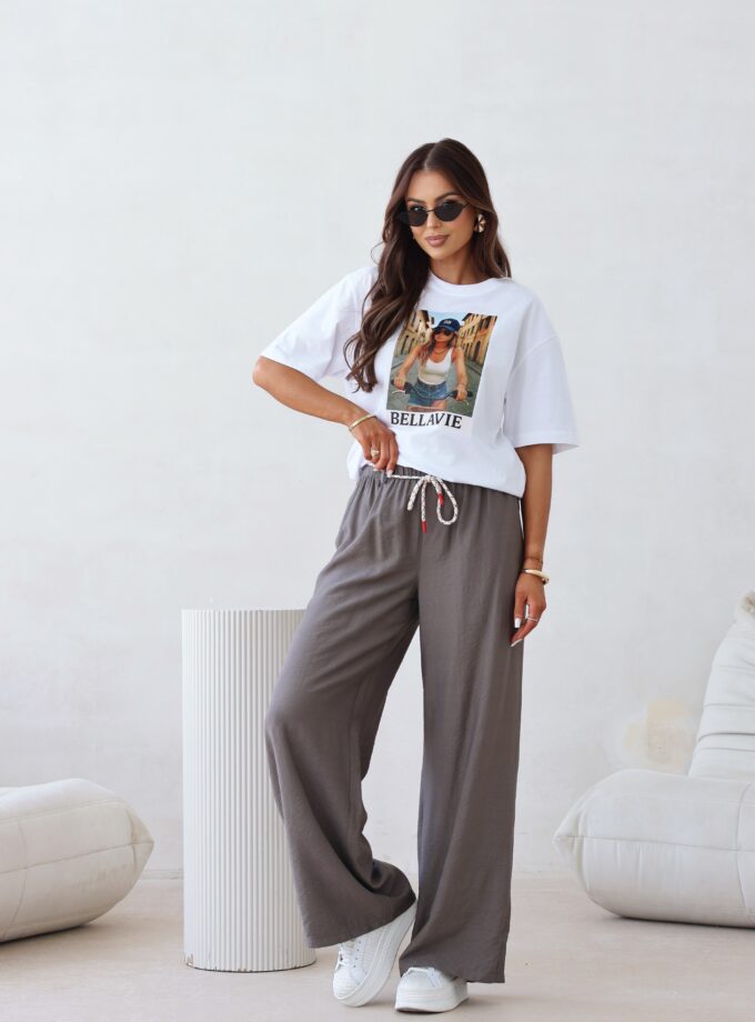 Letnie spodnie z wiskozy - 020